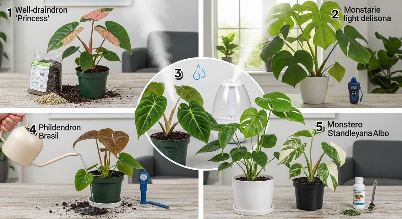 필로덴드론 키우기 몬스테라와 다른 관리 포인트, 실패 없는 5가지 노하우