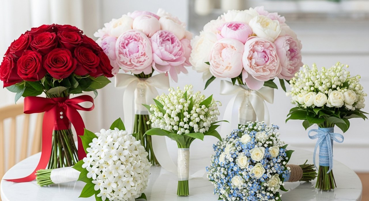 결혼식 당일 신부 부케 꽃말 의미: 로맨틱 5가지 총정리